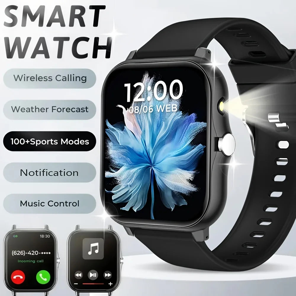 ERUN Full-Touch Smart Sports Watch – Calls, SMS & Activity Track
