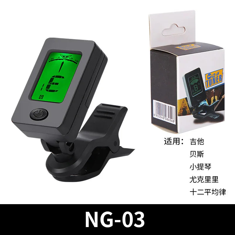 Acoustic Guitar Tuner LCD Chromatic Bass Violin Ukulele ENO ET-33
