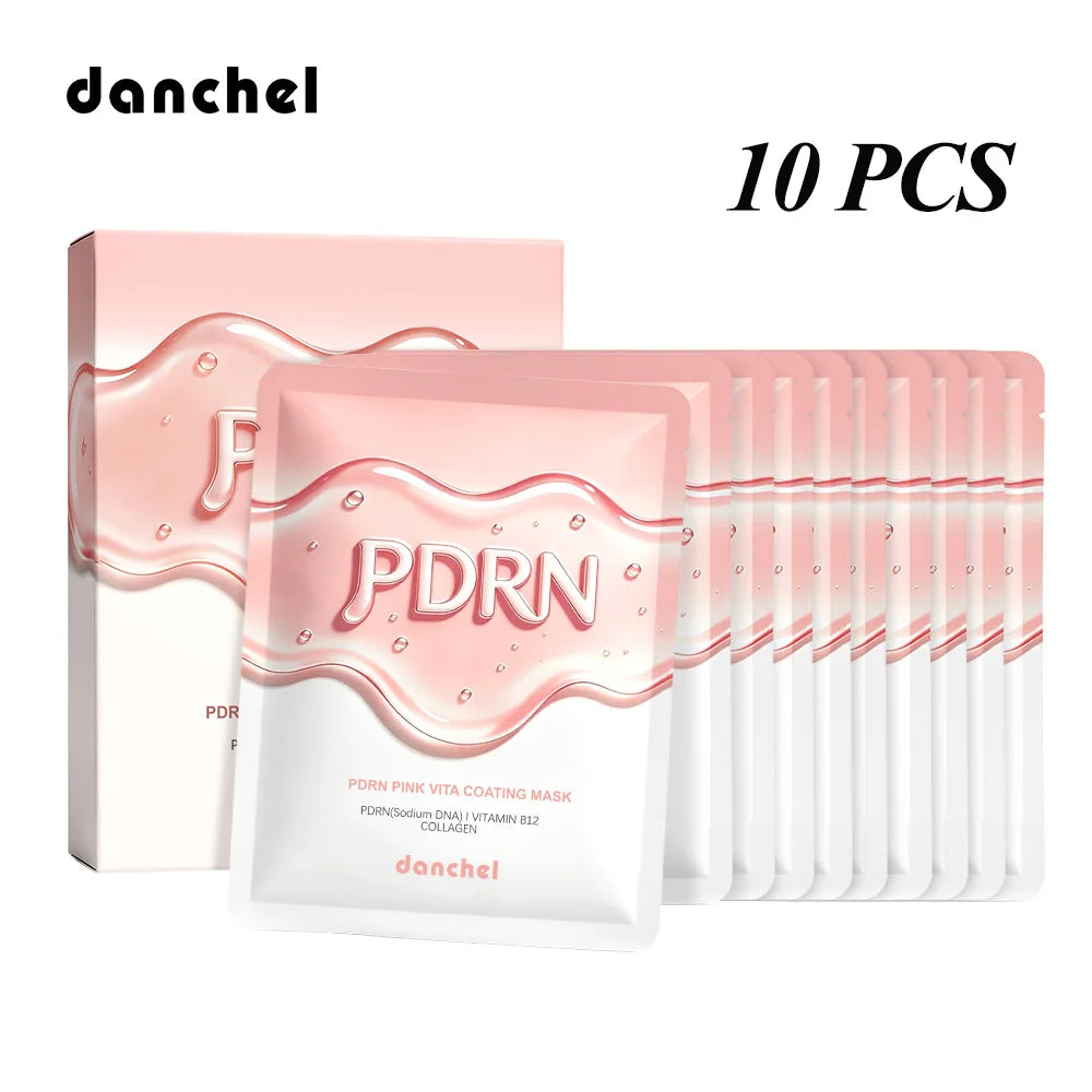 PDRN Vitamin B12 Coating Mask Barrier Repair High Purity Salmon DNA PDRN Improve Elasticity Evens Tone Deep Moisturizing Mask Peaceful Pleasures Health and Wellness 10 PCS
