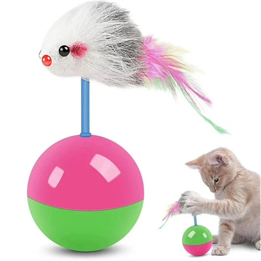 Cat Toy Set – Mouse Teaser & No-Tip Interactive Pet Toys Cat Toy Set Peaceful Pleasures Health and Wellness