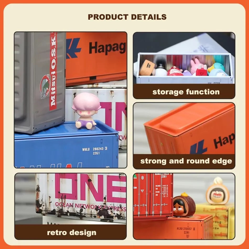 Mini Iron Storage Box Creative Decoration Collect Small Item