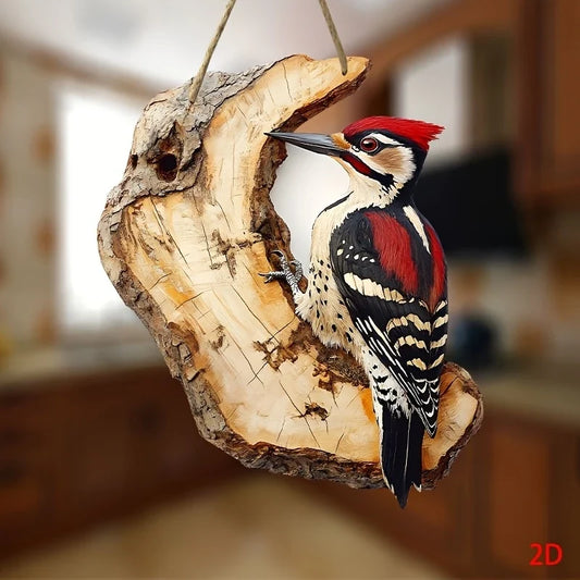 Vintage 2D Wooden Bird Sign 8" | Farmhouse Wall & Garden Decor Wooden Wall Sign Oasis Select