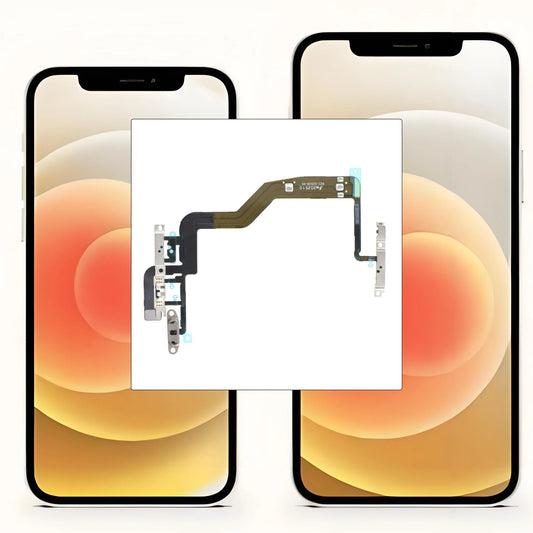 Power Volume Mute Flex Cable for iPhone 12 Mini Pro Max + Bracket Phone Repair Part Oasis Select