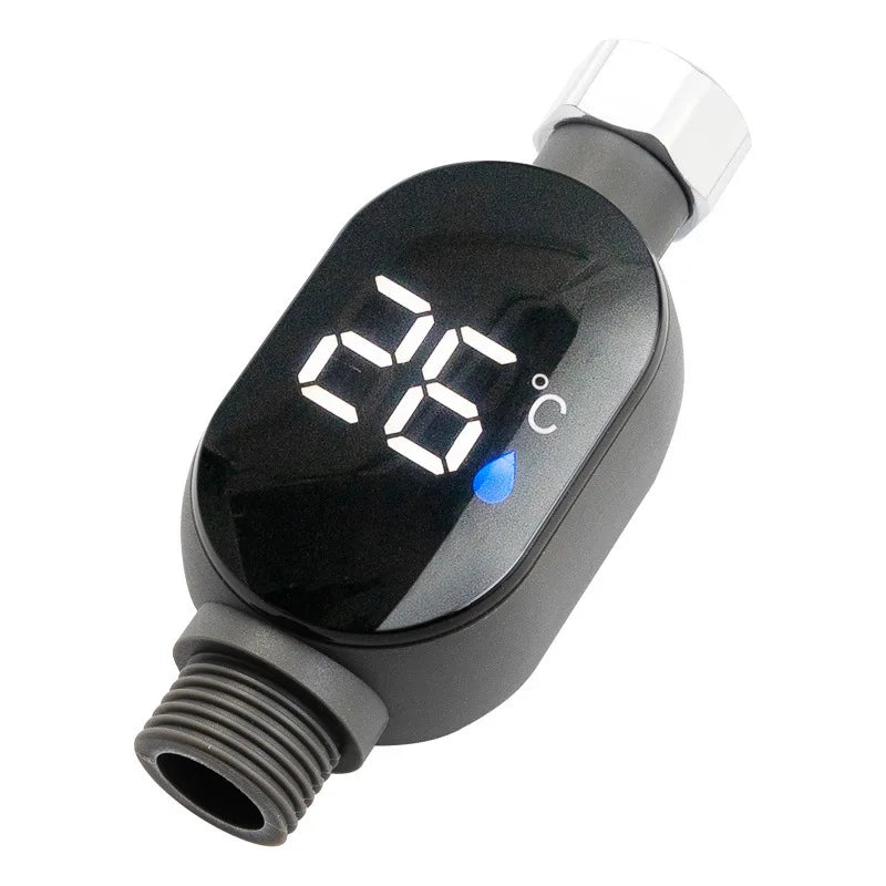 LED Shower Water Thermometer – 3-Color Display, Battery-Free