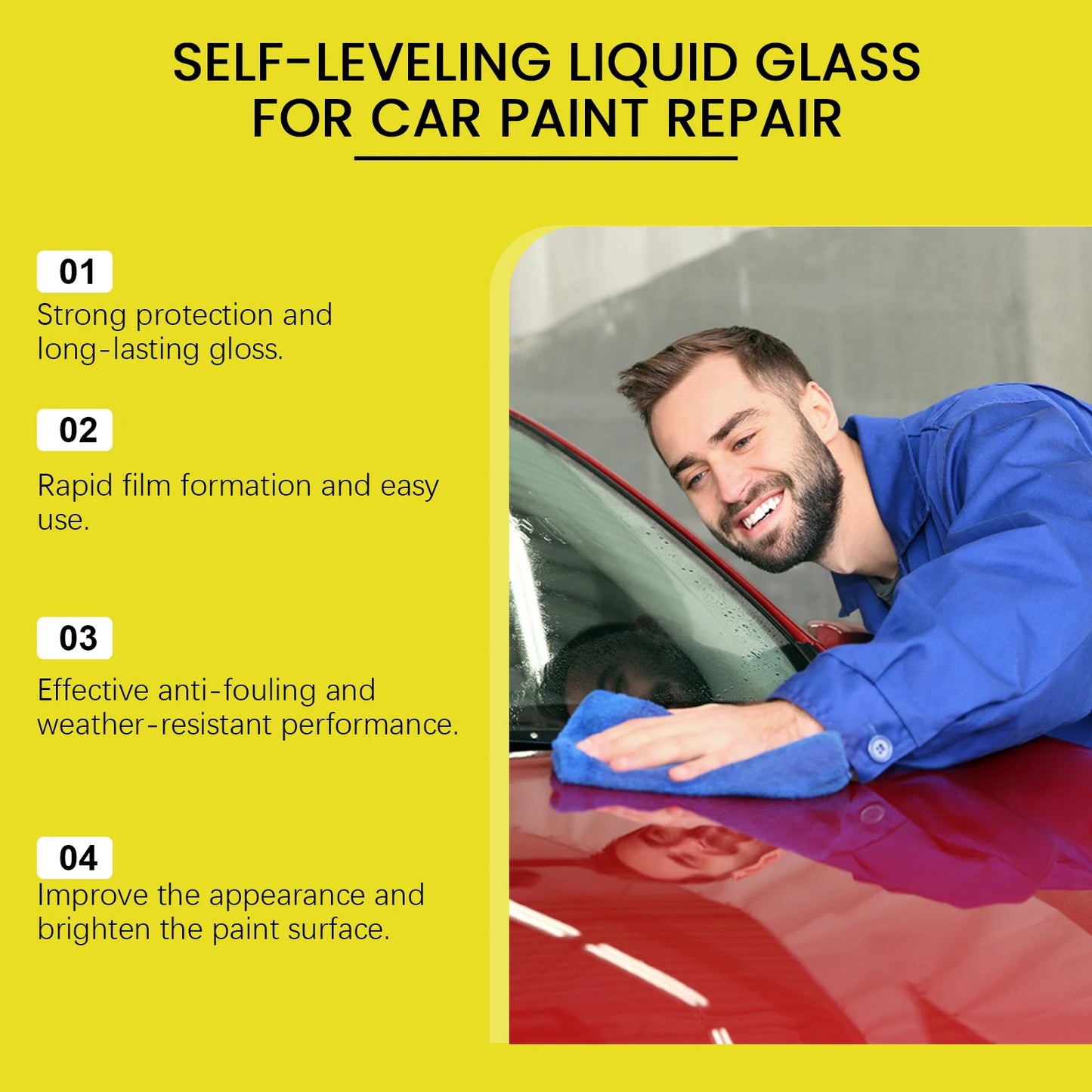 RayHong Liquid Glass Car Paint Polish, Protect & Restore 30ml