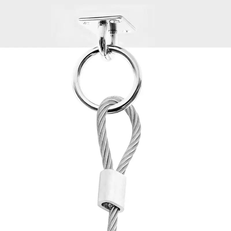 Silver Stainless Steel Universal With Ring Marine Eye Plate Stable Rust Protection Boat Cabin Accessories Peaceful Pleasures Health and Wellness
