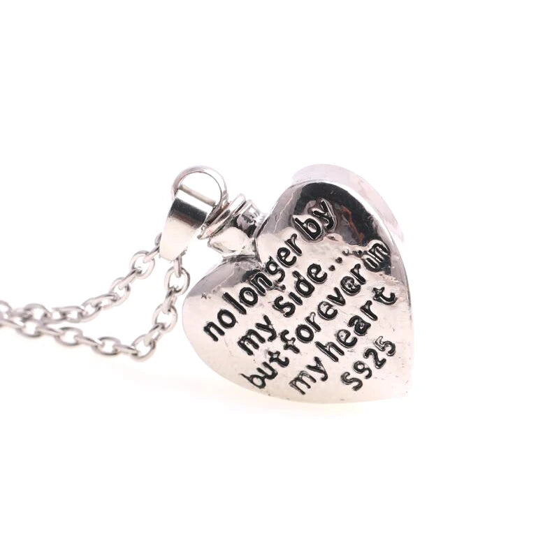 Cross Heart Cremation Urn Necklace | Ash Keepsake Pendant