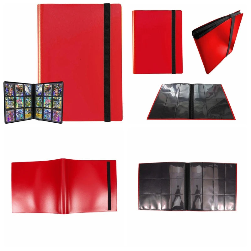 Clear Grid Pocket Album 4/9/12 Slot Organizer for Cards Tickets Portable Mini Photo Book | Multipurpose Storage for Collectibles Peaceful Pleasures Health and Wellness