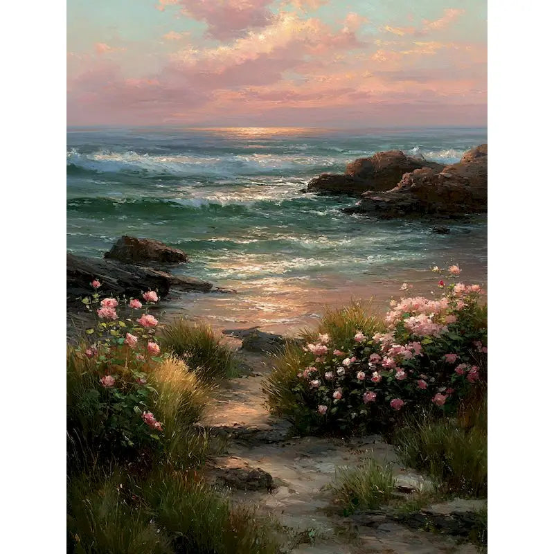 GATYZTORY Oil Painting By Numbers Frame Canvas Painting Sunset Seascape Number Painting Wall Decor Diy Gift Drawing By Number Peaceful Pleasures Health and Wellness
