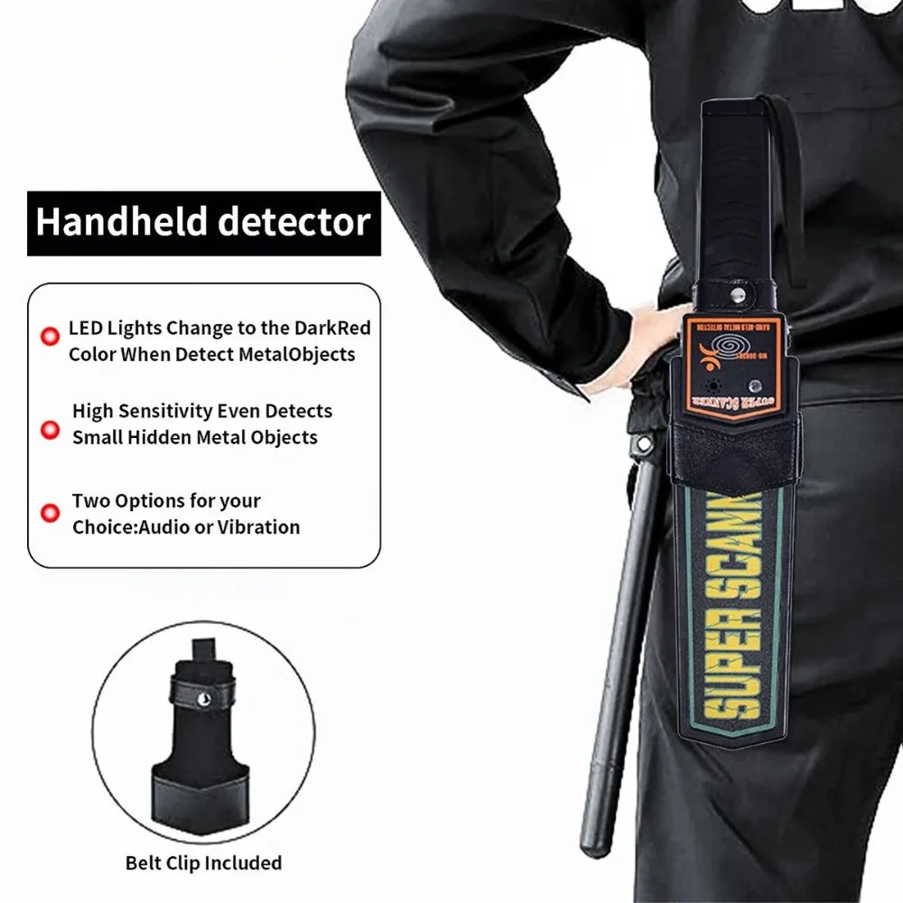 Handheld Metal Detector Portable High Sensitivity Gold Finder Wall Scanner for Outdoor Treasure Hunting Security Inspection Peaceful Pleasures Health and Wellness