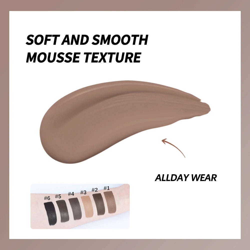 Brow Mousse Super Fluffy High Color Rendering Fill In The Sparse And Vacant Parts of The Eyebrows Smooth Super Fluff Thick Brow Peaceful Pleasures Health and Wellness