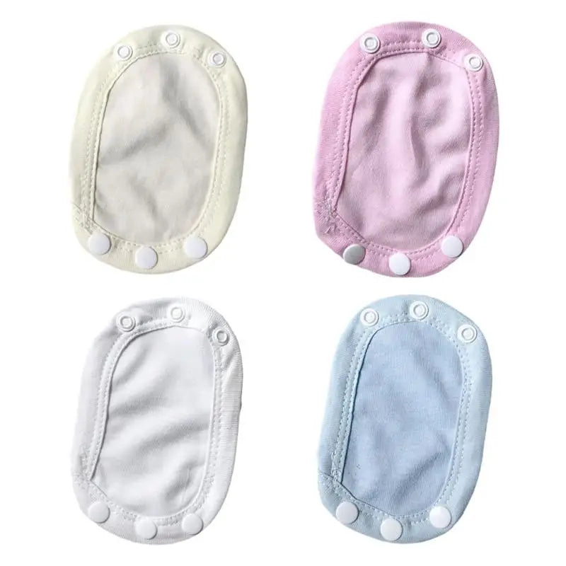 Baby Romper Extender Pads 4pcs | Soft Cotton Snap Extension