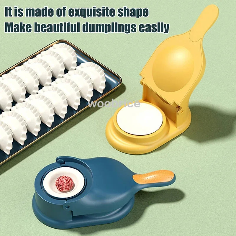 2-in-1 Dumpling Maker Kit – Wrapper Presser & Ravioli Mold