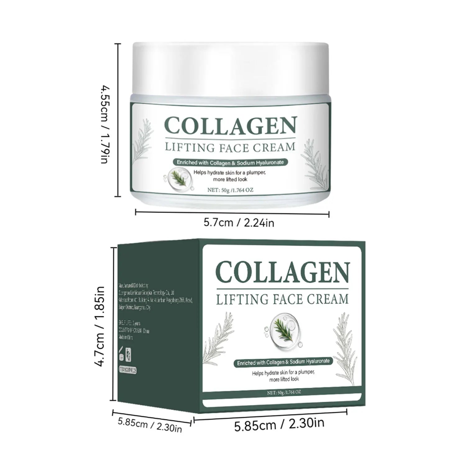Collagen Face Gel-Cream with Peptides, Marula Oil, and Hyaluronic Acid,Hydrates & Firms Skin, Deep moisturizing Korean Skincare Peaceful Pleasures Health and Wellness