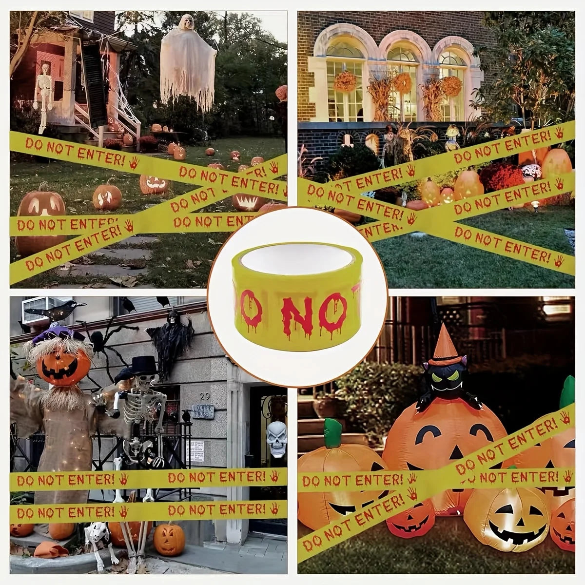 Halloween Warning Tape 1 9 Inches X 82 Feet Decoration Indoor Outdoor