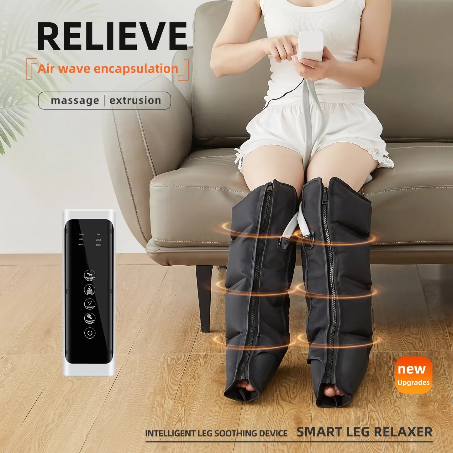 MagCellapy Air Compression Leg Massager | 4 Airbag Boots
