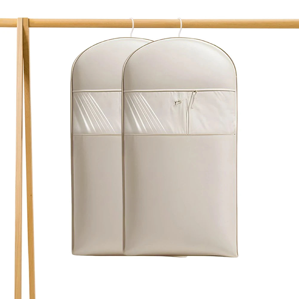 Hanging Garment Bag Self-Compression Zipper | Space Saving Coat