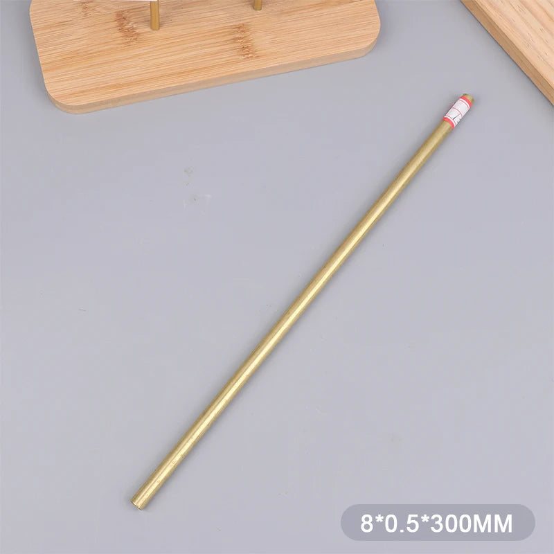 Brass Tube Dia 2/3/4/5/6/7/8/9/10/11/12/13/14/15mm Length 300mm 0.5mm Wall Brass Pipe Modelmaking Rod Cutting Tool Replacement Peaceful Pleasures Health and Wellness 8mm