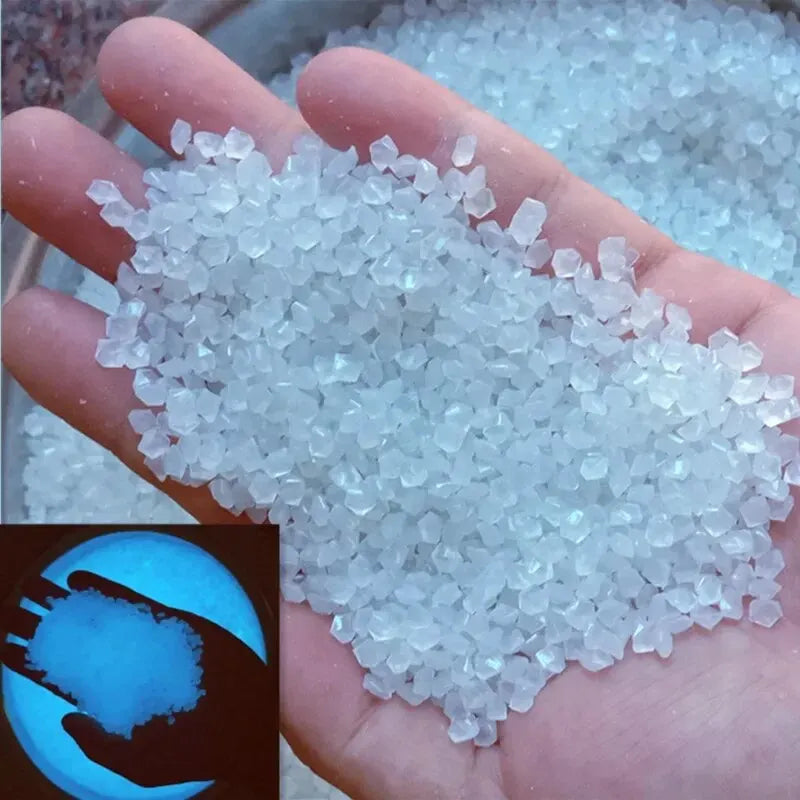 1000pcs Glow in the Dark Pebbles – Garden Path & Aquarium Decor