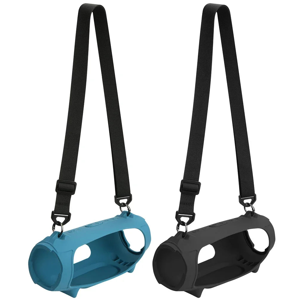 Waterproof Silicone Travel Case for JBL Charge 5 with Strap Peaceful Pleasures Health and Wellness