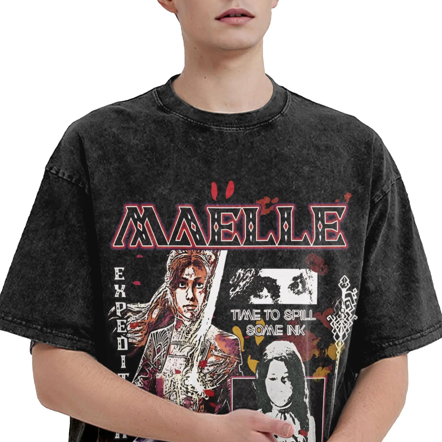 Men Women's T Shirt Clair Obscur Expedition 33 Washed T Shirts Hipster Maelle Summer Tees Y2K Pattern Cotton Tops New Arrival Peaceful Pleasures Health and Wellness