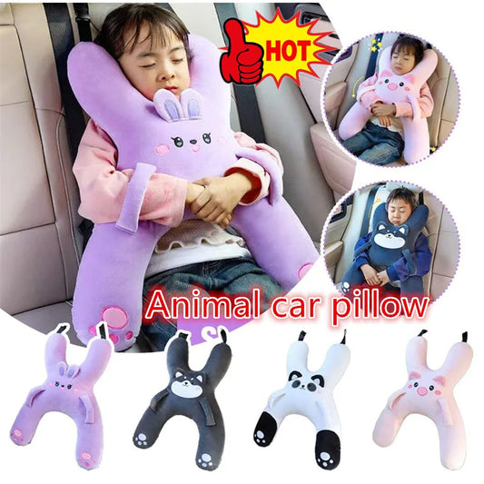 Kids Car Neck Pillow – Cute Cartoon Head & Neck Support Kids Car Neck Pillow Peaceful Pleasures Health and Wellness