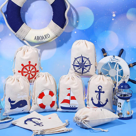 Nautical Anchor Gift Bags | Party, Wedding & Bachelorette Party Favor Bags Peaceful Pleasures Health and Wellness