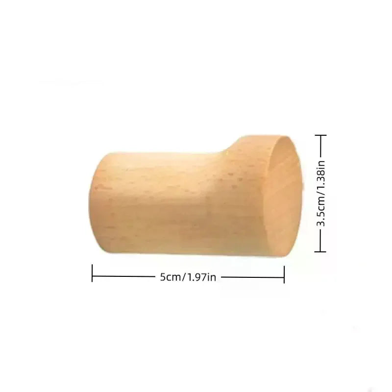 Wall Hanger Wood Hook Beech Holder Bathroom Key Coat Rack Kitchen Door Decorative Hook For Home Accessories Gadgets Organization Peaceful Pleasures Health and Wellness