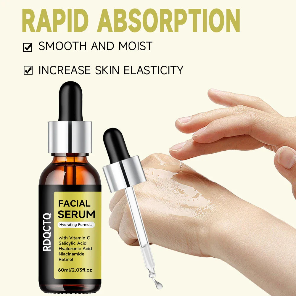 Vitamin C & Hyaluronic Acid Facial Serum – Niacinamide & Retinol