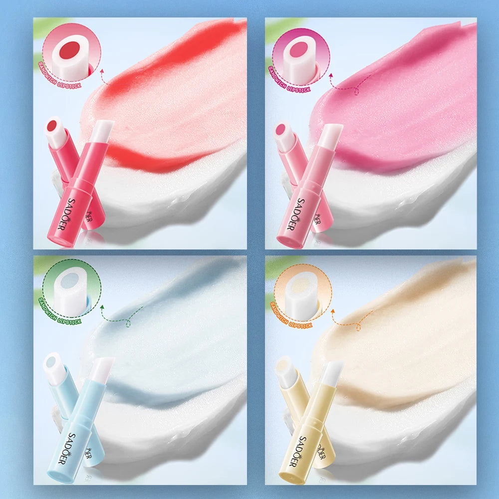 Honey peach sandwich warm changing water lipstick moisturizing warm changing lipstick 2.5g Peaceful Pleasures Health and Wellness