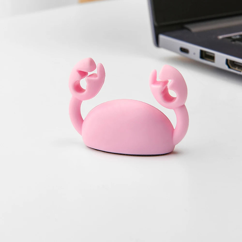 Cartoon Crab Cable Organizer Mobile Charging Holder Storage Bundle