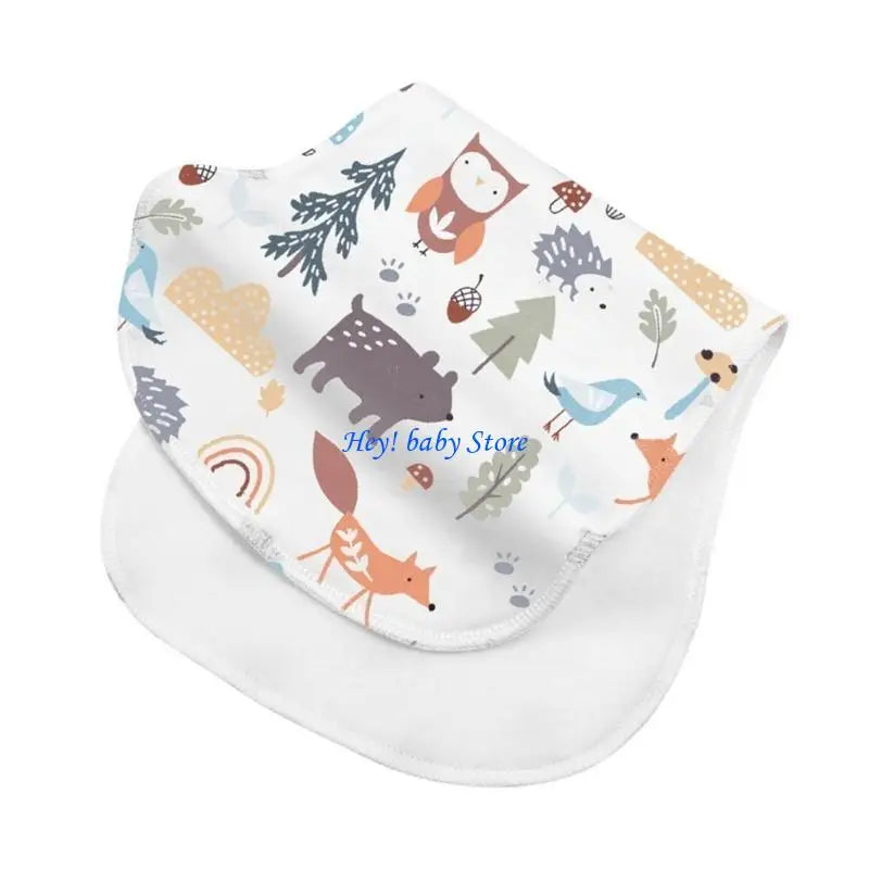 Soft Absorbent Baby Burp Cloths – Newborn Feeding & Teething Bibs
