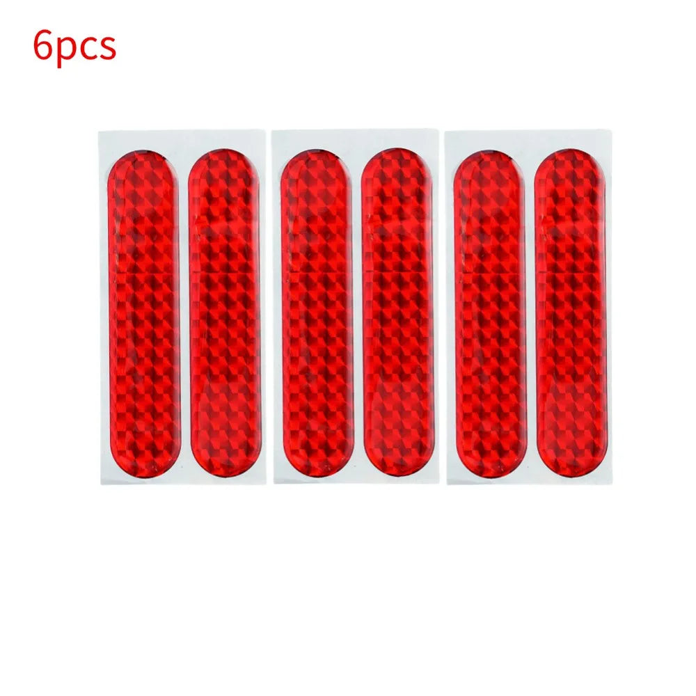 Red Car Reflective Sticker for Safety Alert Warning Peaceful Pleasures Health and Wellness 3pairs