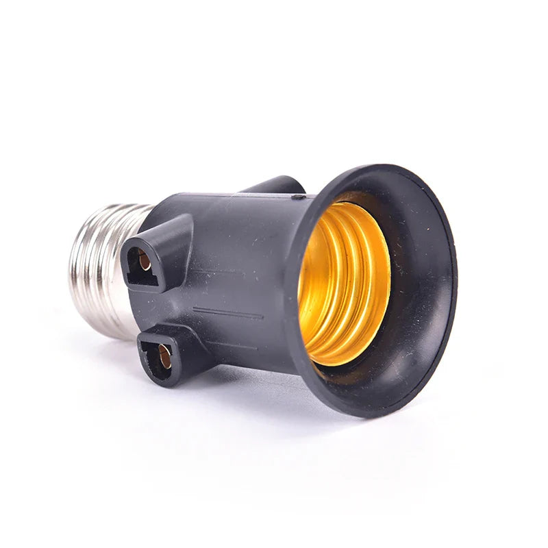 PBT Fireproof E27 Lamp Holder Adapter Socket with EU Plug