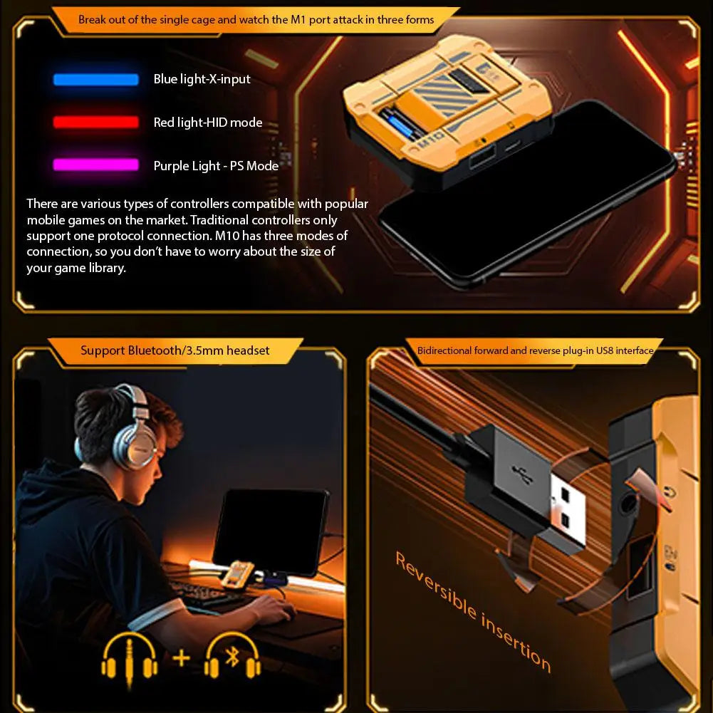 Gamwing M10 Mobile Game Keyboard & Mouse Converter – iOS & Android