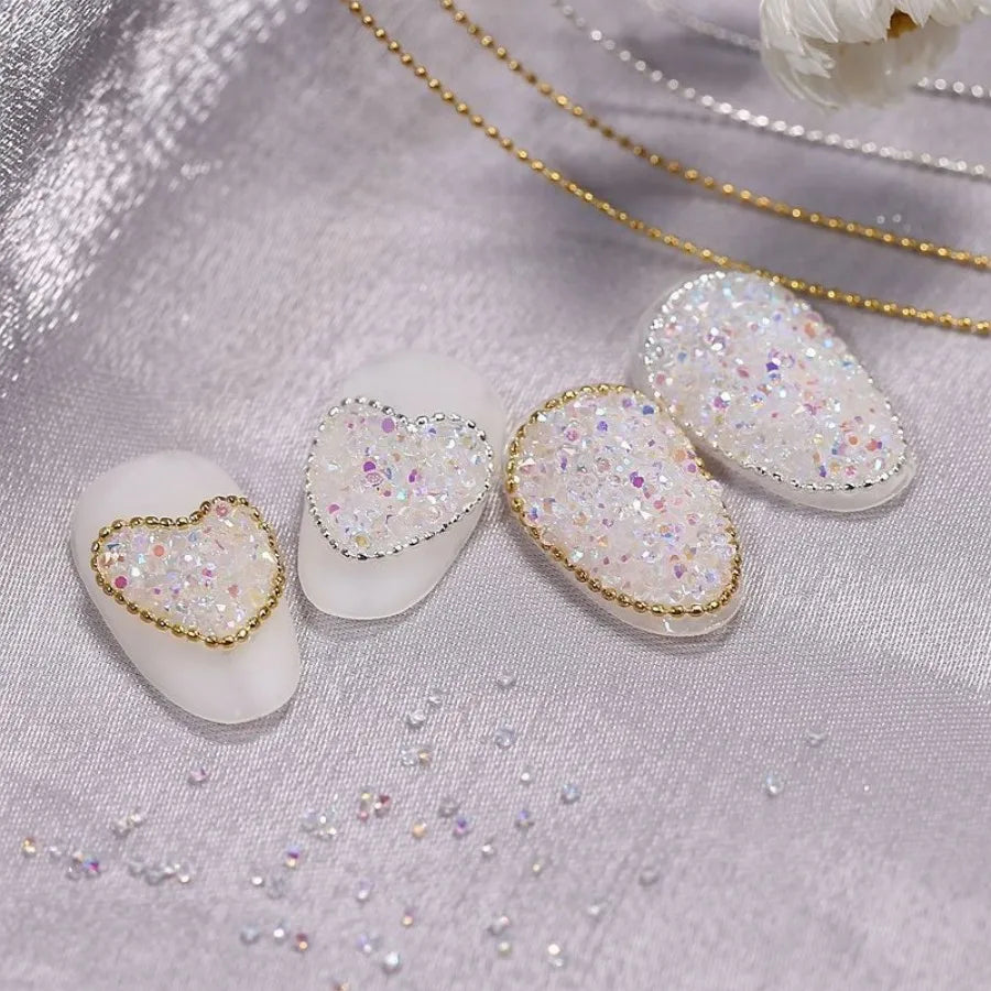 Micro Bead Chain Nail Art Decoration, Silver Gold 50cm Ball Chain for Stylish Manicures, Odorless Nail Accessory, for Hand Feet Peaceful Pleasures Health and Wellness