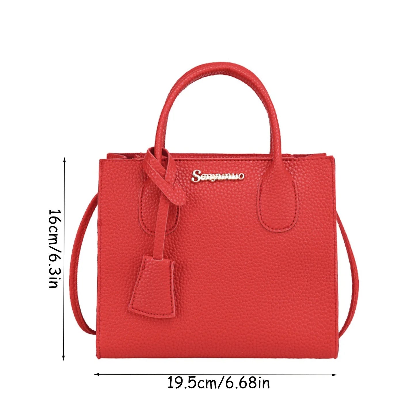 Women's Large Tote Bag PU Leather Shoulder & Crossbody Handbag