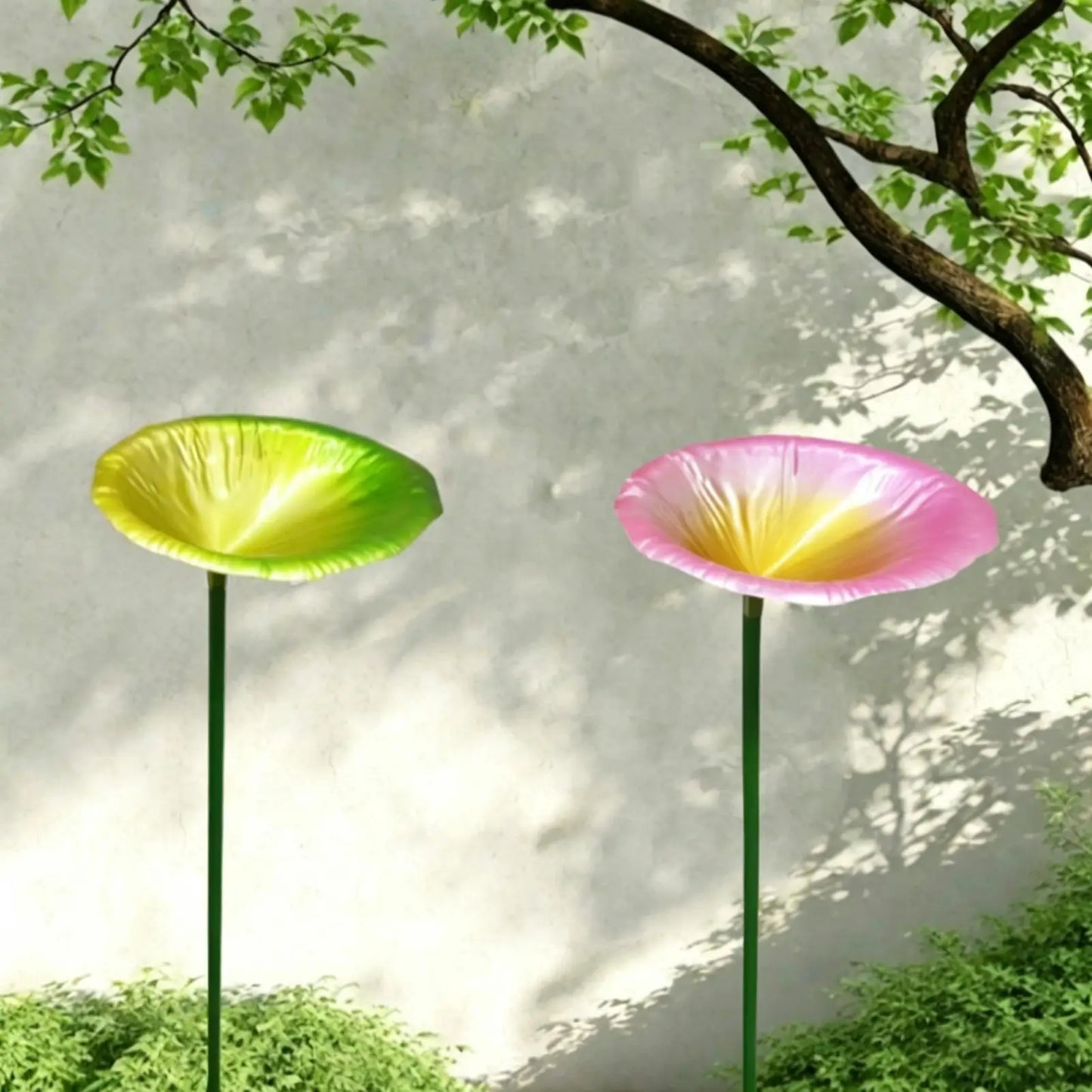 Metal Pedestal Bird Bath & Feeder Station | Garden, Patio & Yard