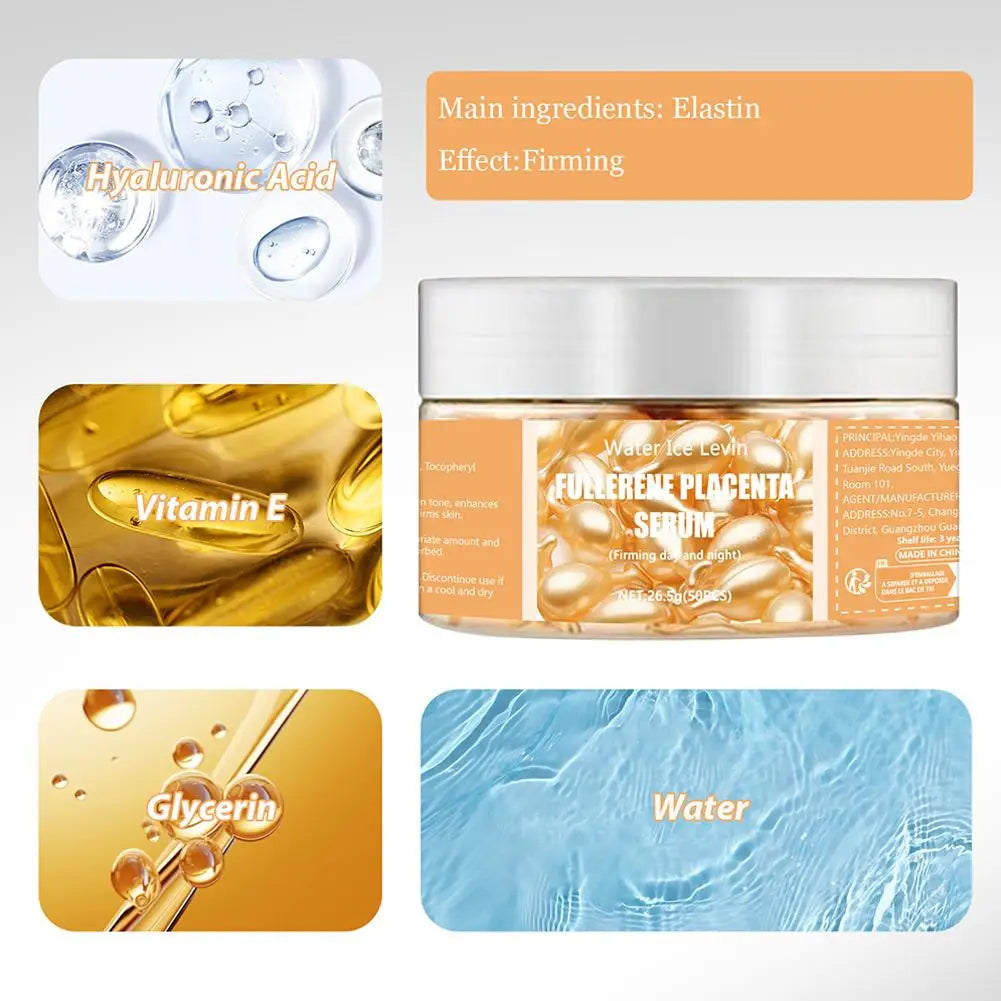 50-Pc Collagen & Hyaluronic Acid Face Serum Capsules