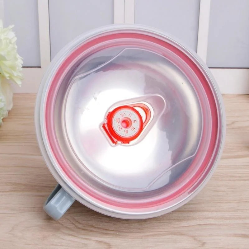 Stainless Steel Bowl with Handle – Anti-Scald Noodle & Mixing Bowl (450ml)