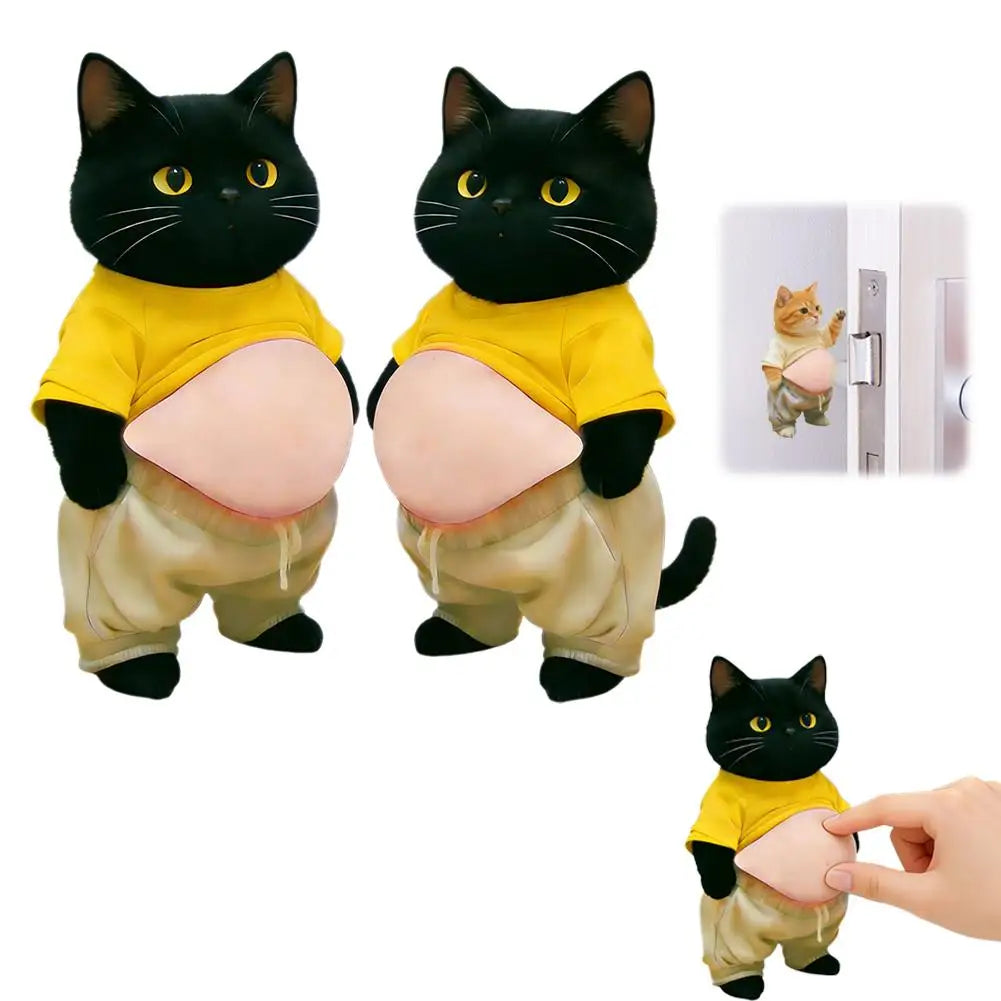 3D Big Belly Silicone Decor Stickers Playful Touchsqueeze Toy Car