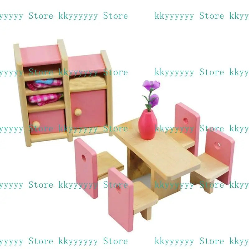 1:12 Miniature Dollhouse Furniture Set – All Rooms Playset