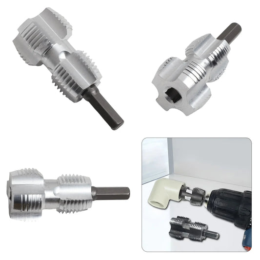 PVC Pipe Threader Kit – 4 & 6 Point Internal Thread Tap Tool Pipe Threading Tool Oasis Select
