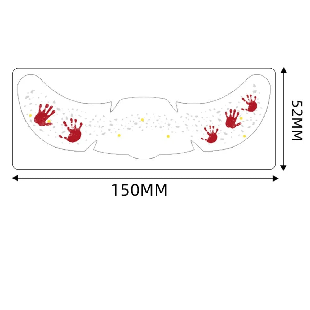 Halloween Glow in the Dark Temporary Face Tattoo Stickers