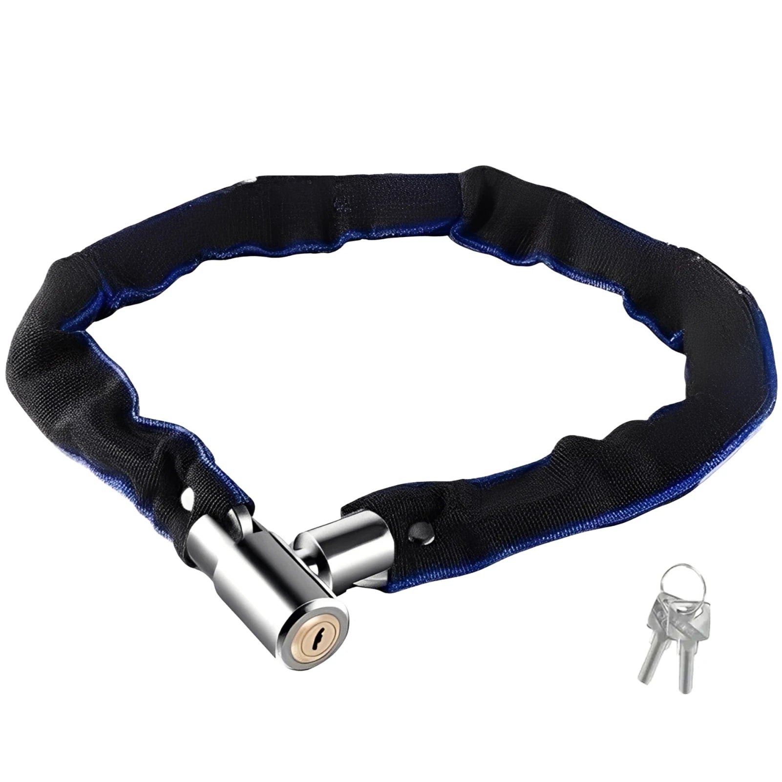 Anti-Theft Bike Chain Lock Universal Anti-Theft Long Bicycle Lock Chain for Motorcycle Door Gate Fence Peaceful Pleasures Health and Wellness Length 60cm Actual L