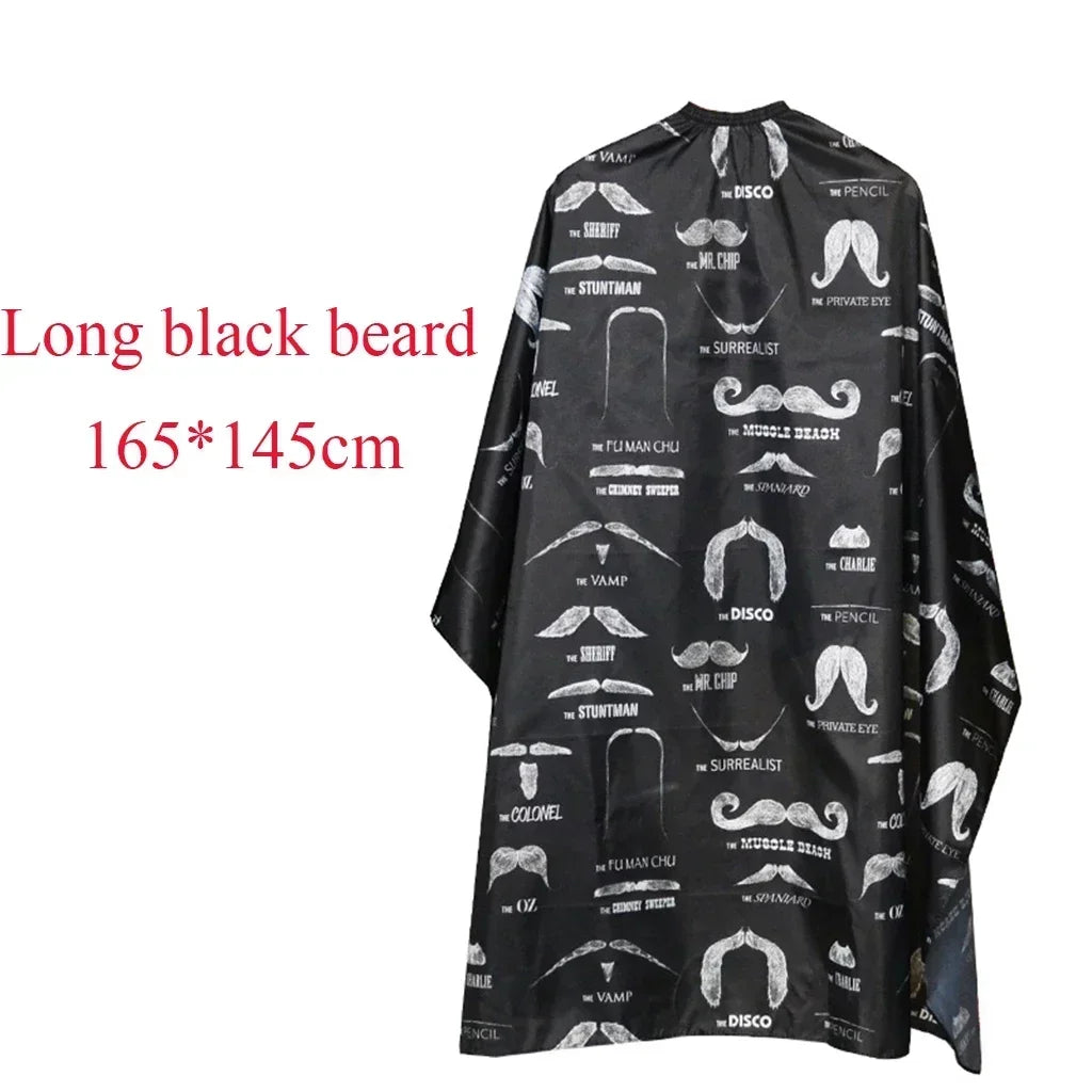 Hairdressing Coth Pattern Cutting Hair Waterproof Cloth Salon Barber Cape Professional Hair Stylist Retro Aprons Haircut Cape Peaceful Pleasures Health and Wellness Long black beard