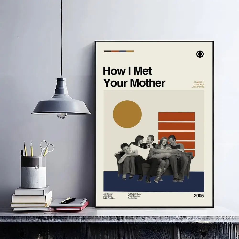 How I Met Your Mother Poster – HD Self-Adhesive Wall Art Wall Art Poster Peaceful Pleasures Health and Wellness