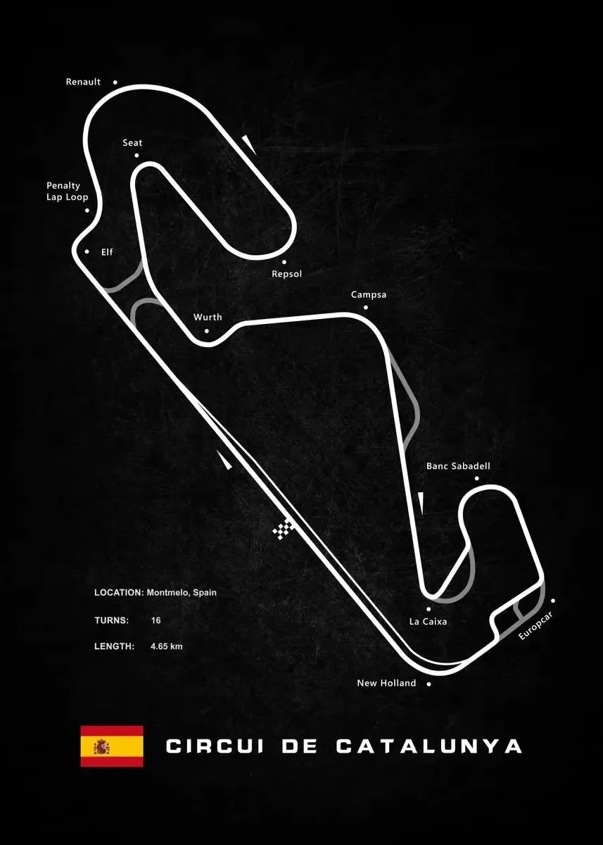 Modern World Racing Circuits Poster Prints Nurburgring Sarthe Nordschleife Canvas Painting Wall Art Picture Room Garage Decor Peaceful Pleasures Health and Wellness Chocolate 20x30cm