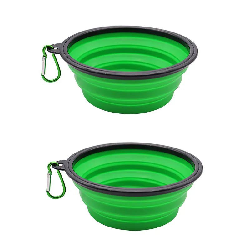 Collapsible TPE Pet Travel Bowl for Dogs & Cats – 350ml