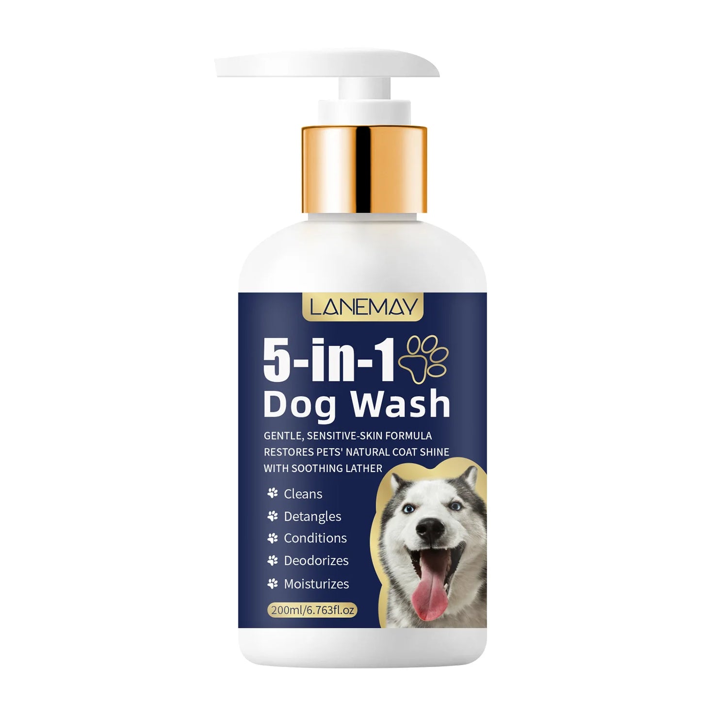 Pet Shampoo for Cats & Dogs – Coat Care & Odor Removal 200ml